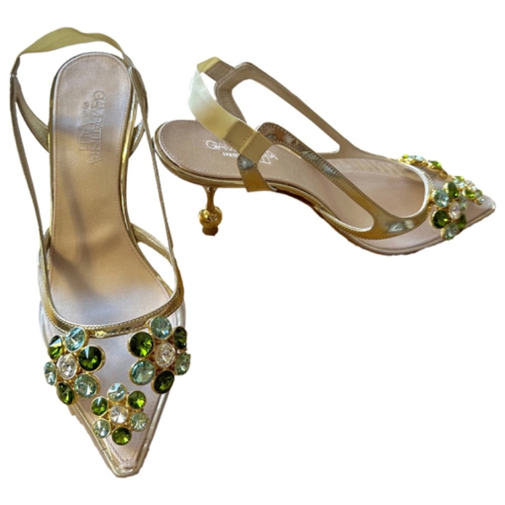 Giambattista valli gold pumps